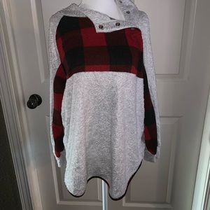 Hailey & Co buffalo plaid pullover
